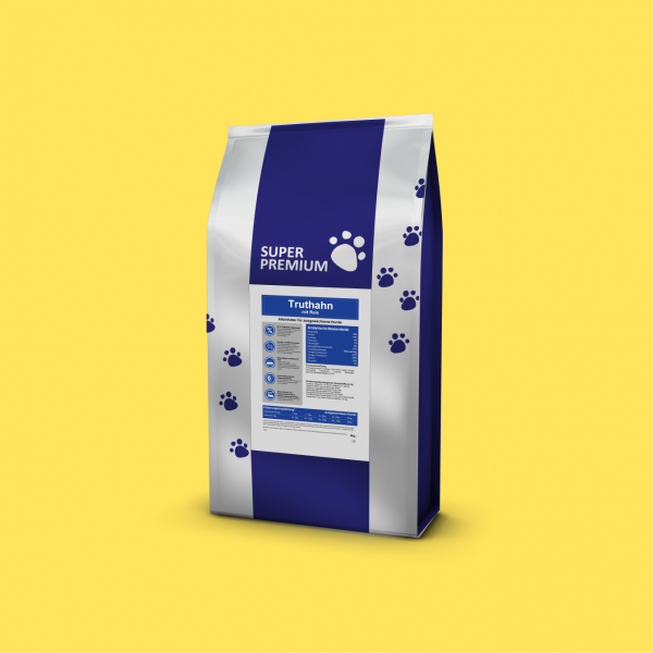 Super Premium Hundefutter mit Truthahn & Reis für Ausgewachsene Hunde